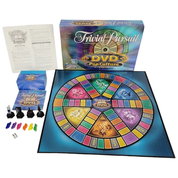 Trivial Pursuit DVD Pop Culture Board Game Parker Brothers 2003 Edition - Picture 1 of 12